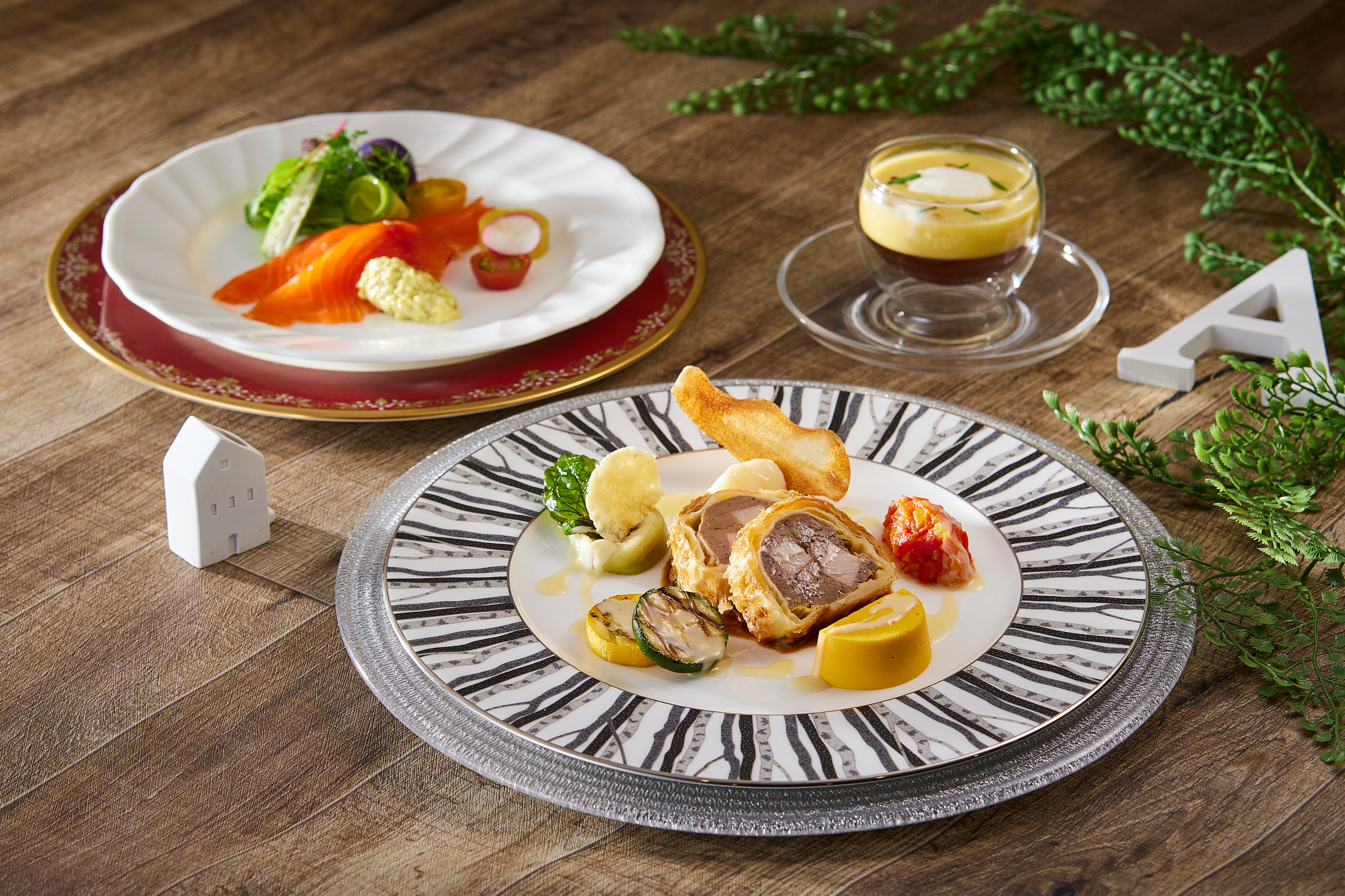 北海道産野菜をふんだんに使用した本格フランス料理のミニコース。お子様でも食べやすく仕上げました。