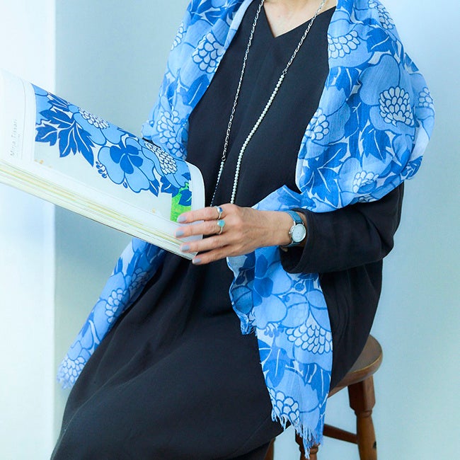 上質なオーガニックコットンの山梨県産ストール