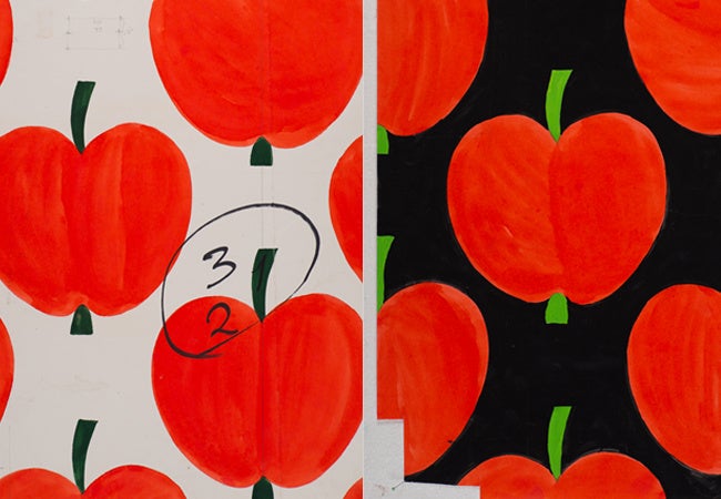 アイニ・ヴァーリ作「オンップ（リンゴ）」原画（１９７２年フォルッサ博物館所蔵）