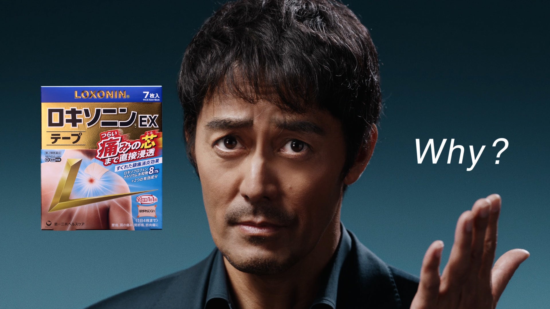 「ロキソニンＥＸ外用薬シリーズ」新TV-CM「ロキソニンＥＸテープ『試してない』」篇より