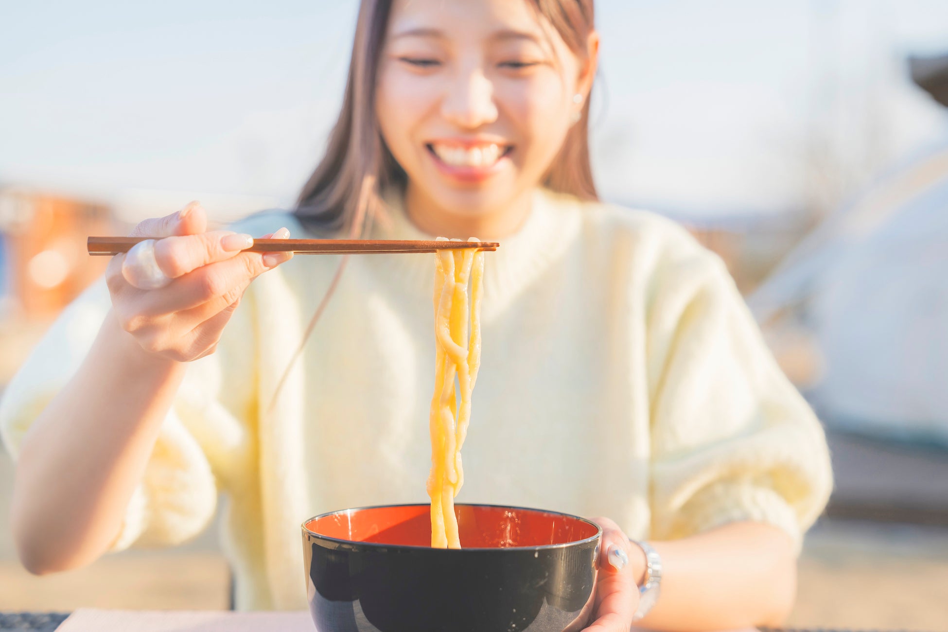 屋外でも讃岐うどんをお召し上がりいただけます!!