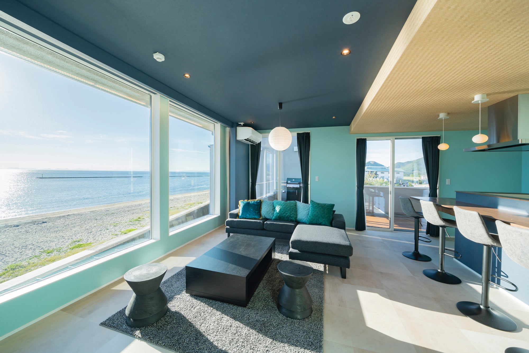 ペット可のVilla Seishoのリビングルーム