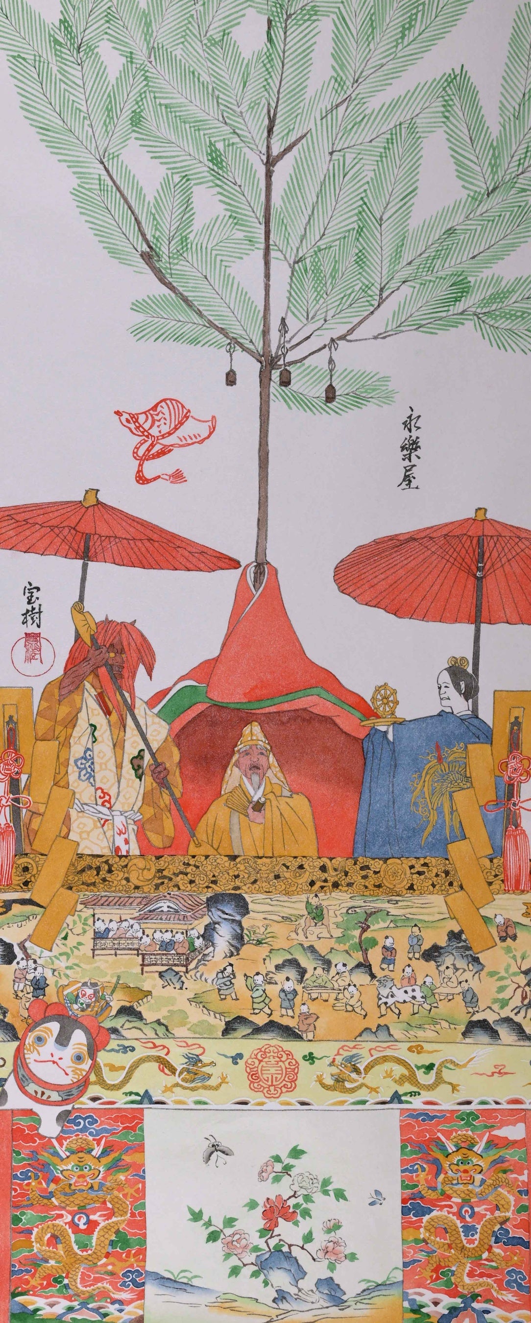 【細辻伊兵衛美術館】日本画家・諫山宝樹氏が描く「祇園祭後祭」の山鉾、新作を特別公開