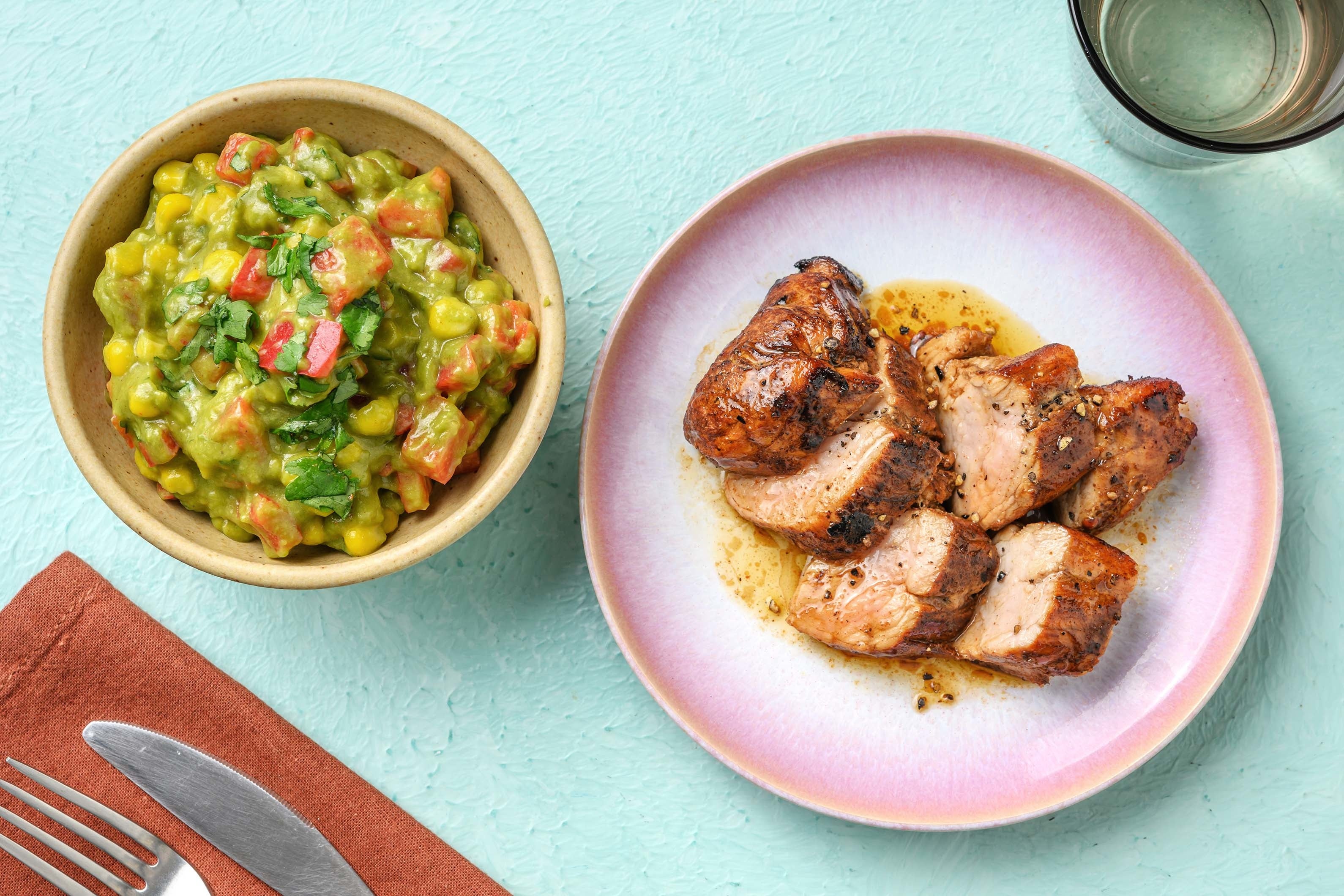 メキシカン風ポークソテー