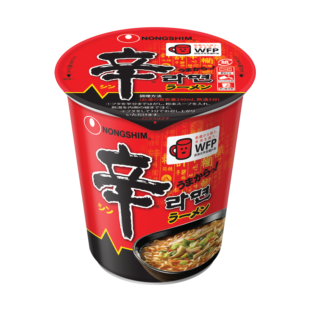 対象商品の「辛ラーメン カップ」