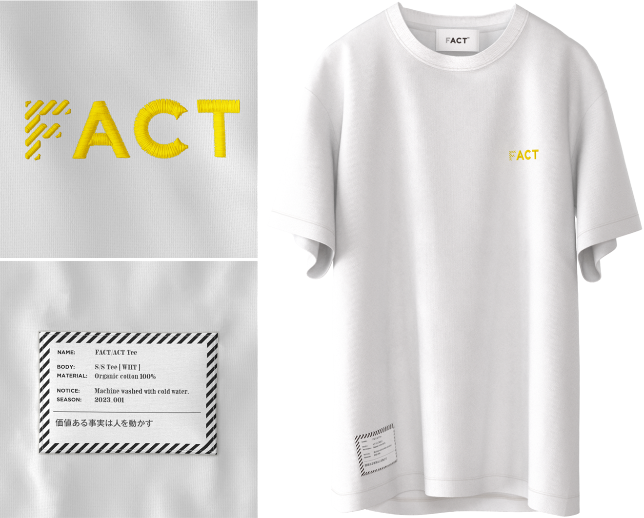 FACT FOSS Tee Tシャツ XLサイズ 新品 POPUP限定 FACT Clothing