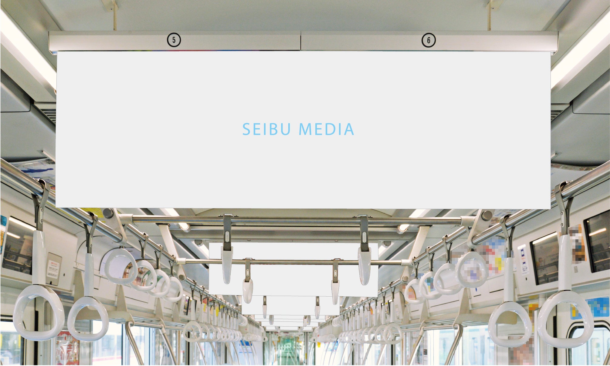 西武鉄道 車内中づりイメージ