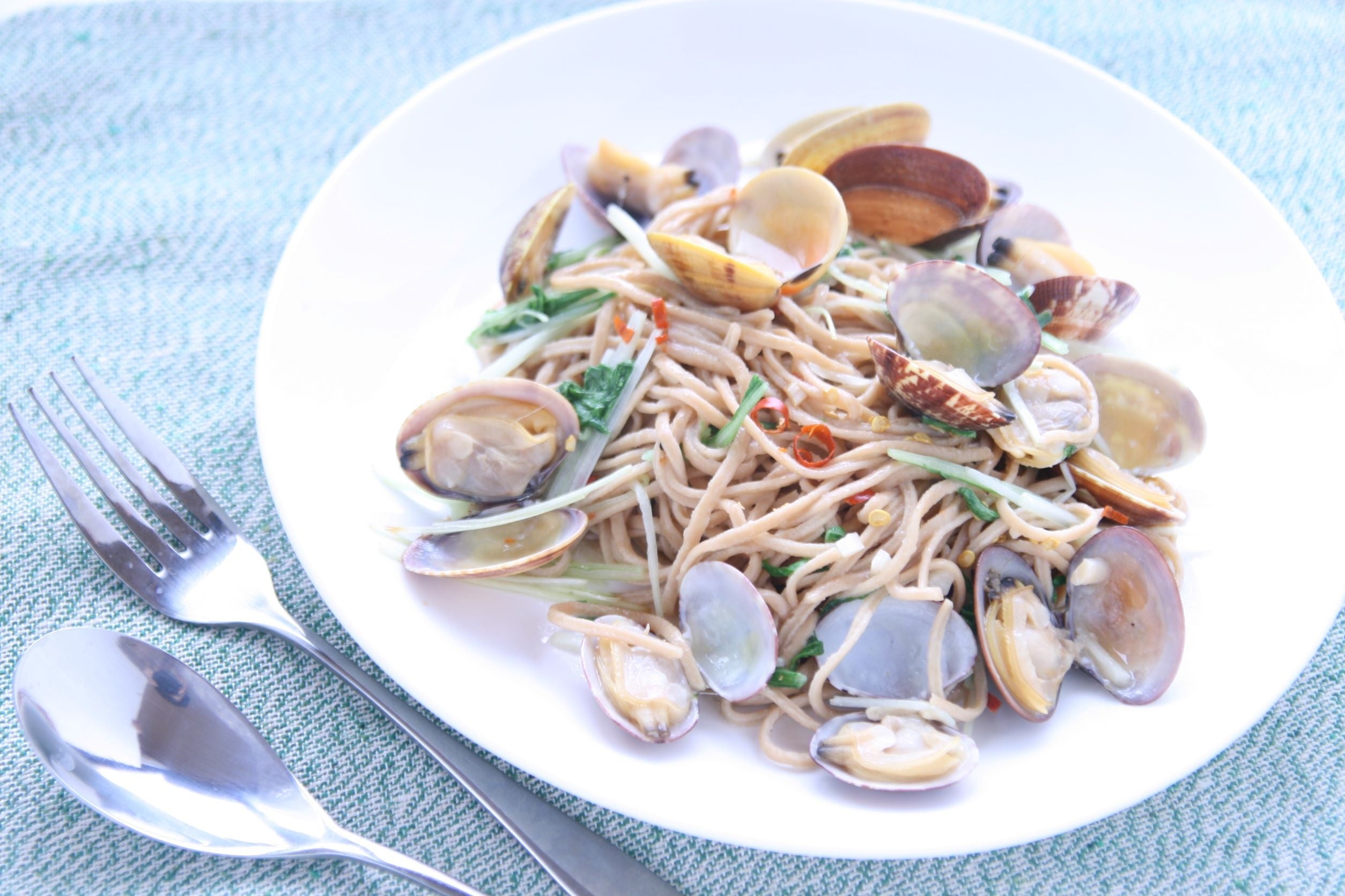 アサリのオイルパスタ