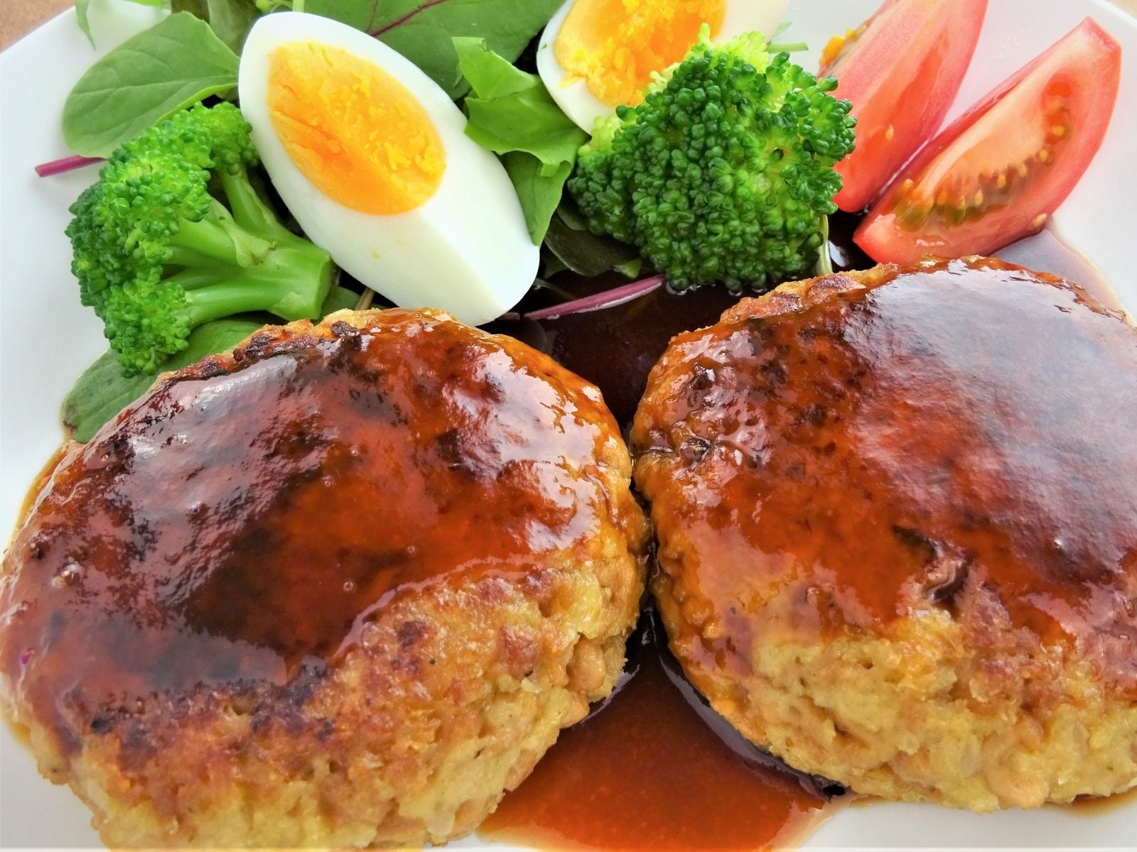 大豆ミートを使ったハンバーグ