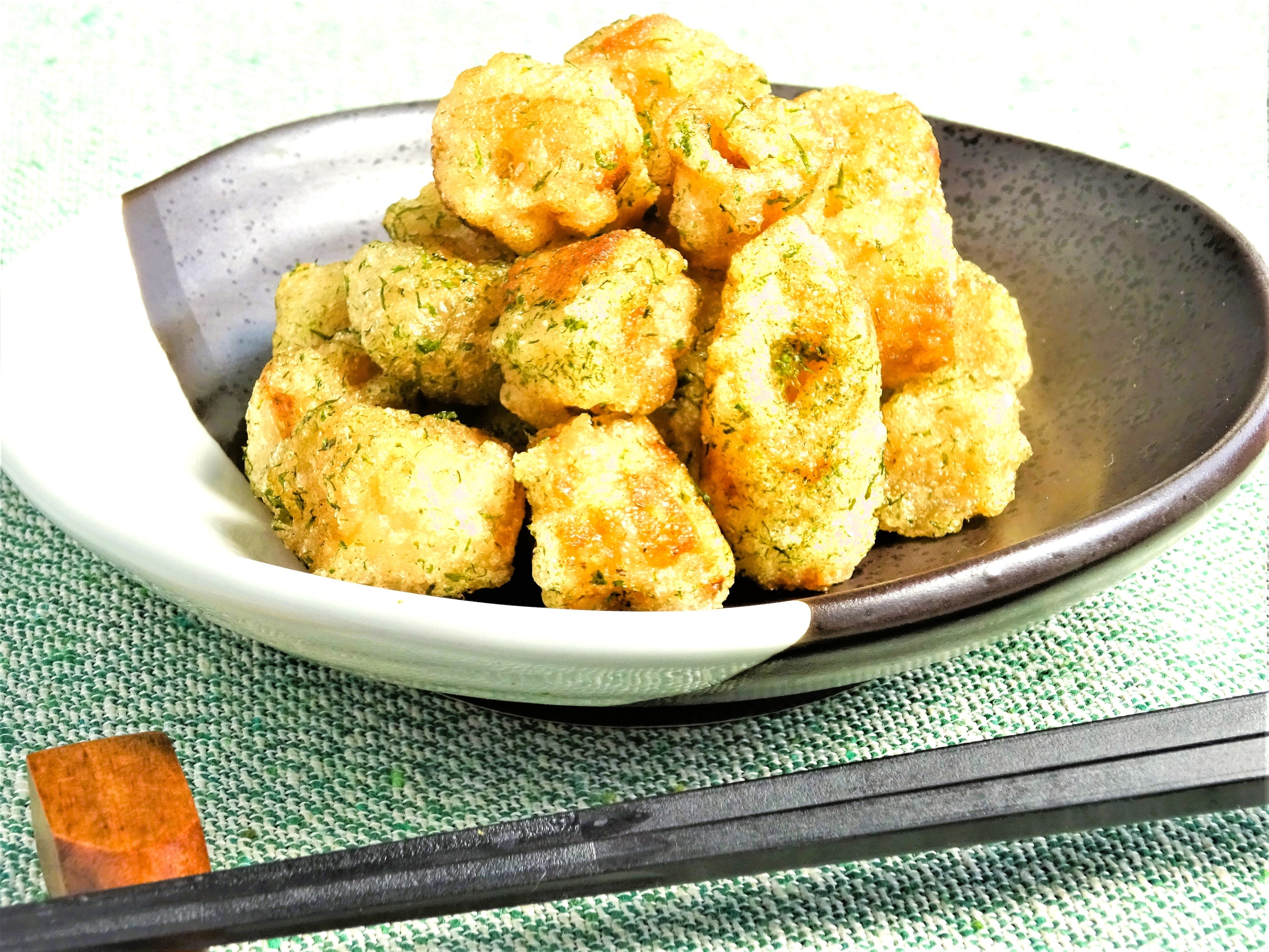 大豆ミートの磯部揚げ