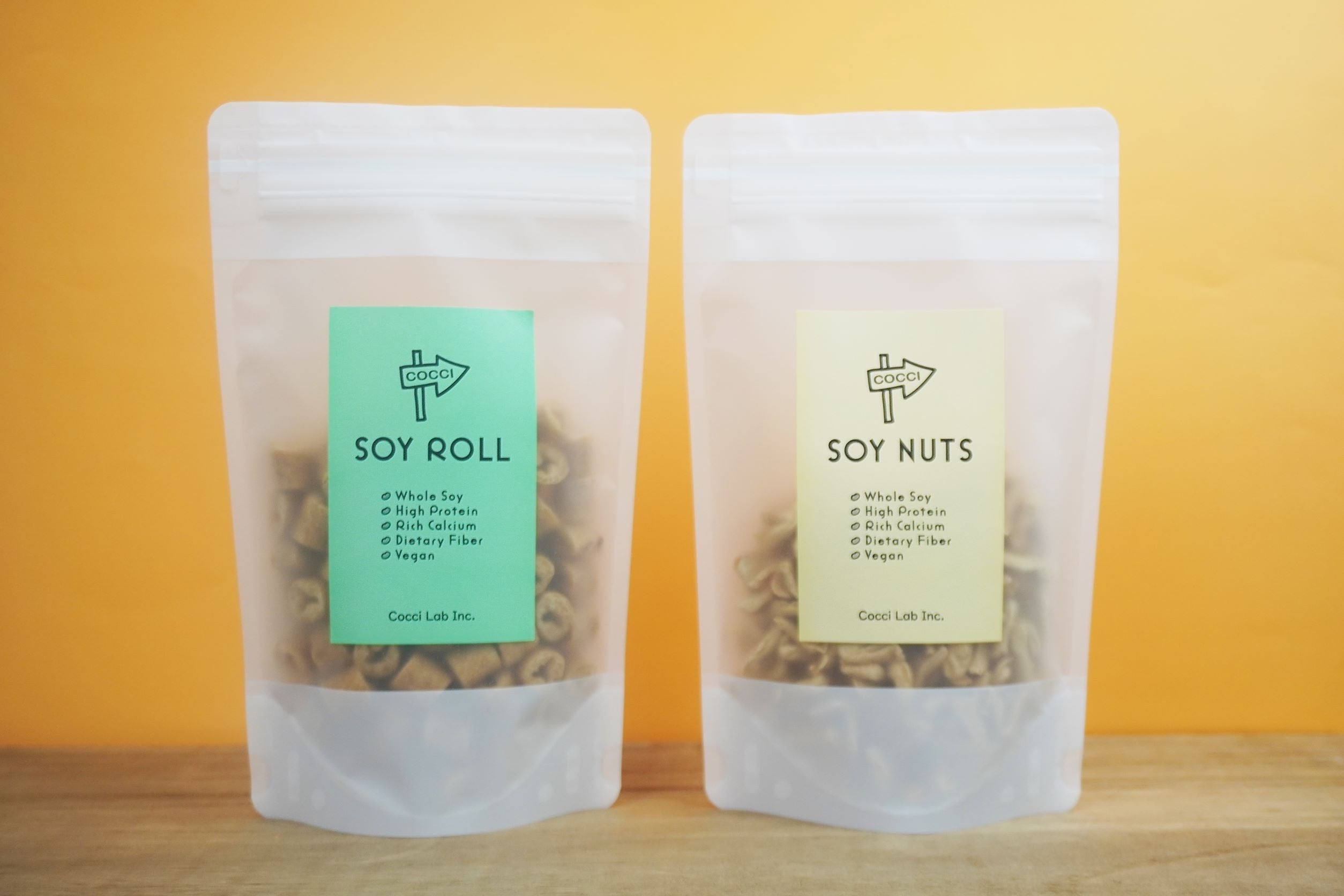 新商品の「SOY ROLL ソイロール 90g」、「SOY NUTS ソイナッツ 90g」