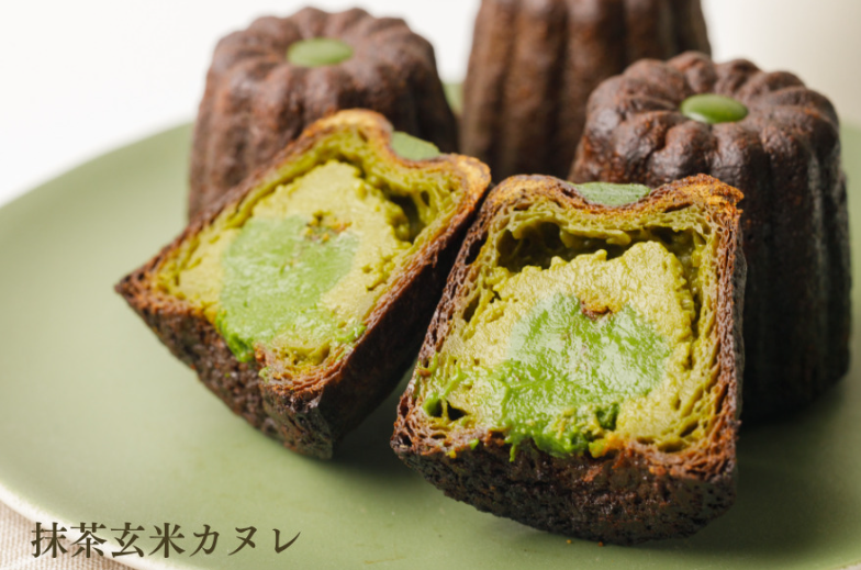 ▲大人気商品「抹茶玄米カヌレ」