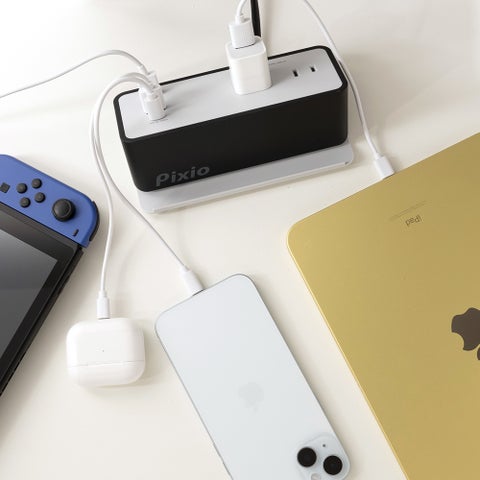 Vorlage: ゲーミングモニターブランド「Pixio(ピクシオ)」、デスク周りをスッキリまとめて一括チャージ可能なUSB給電対応電源タップ「PXAUTC ゲーミングモニターブランド「Pixio(ピクシオ)」、デスク周りをスッキリまとめて一括チャージ可能なUSB給電対応電源タップ「PXAUTC