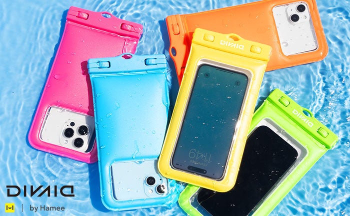 防水ケース「DIVAID(ディバイド)」に5色のネオンカラーが登場