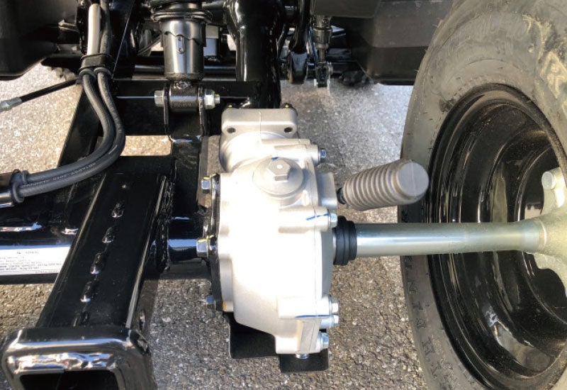 メンテナンスが容易なシャフトドライブを採用。