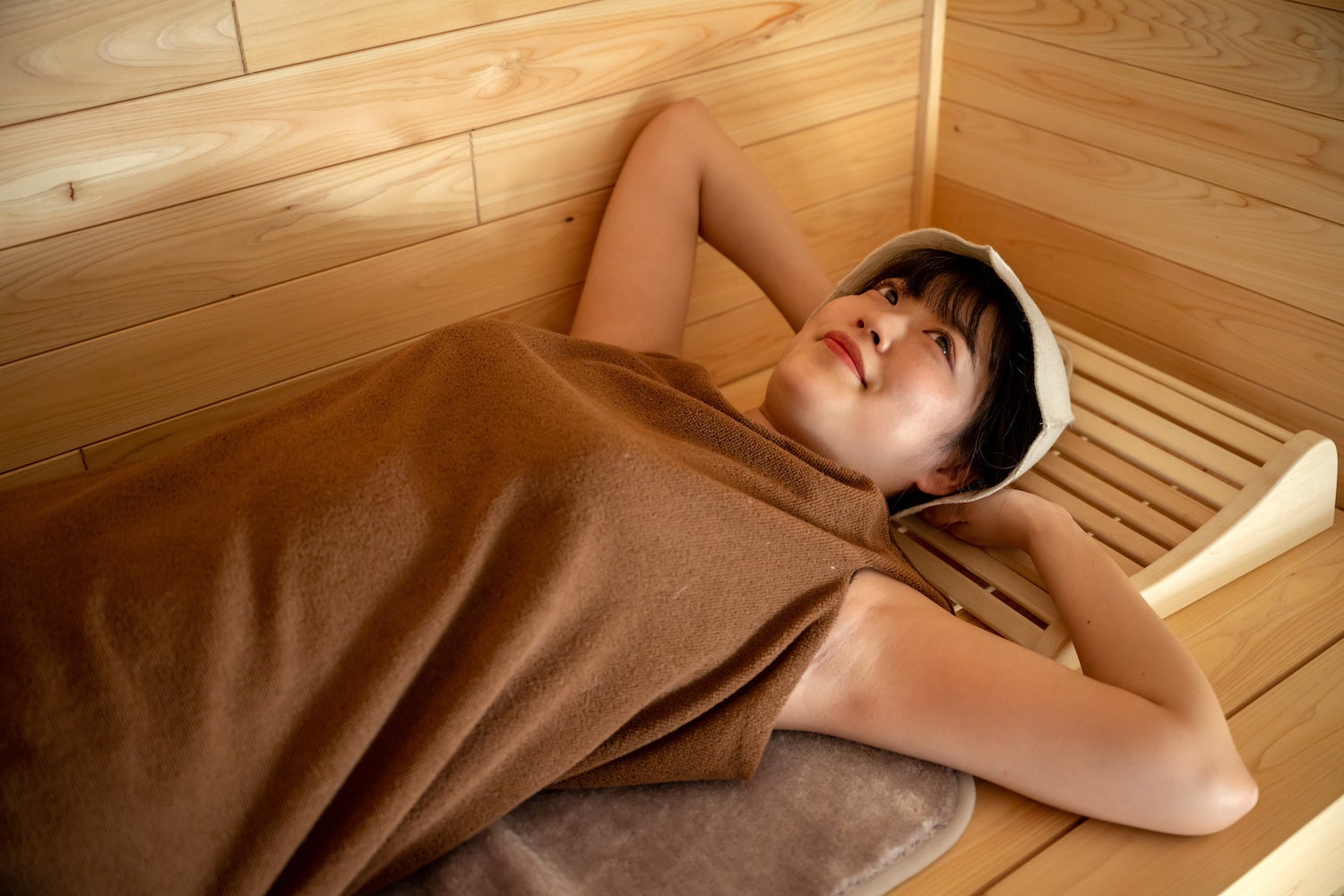 寝サウナでまったり