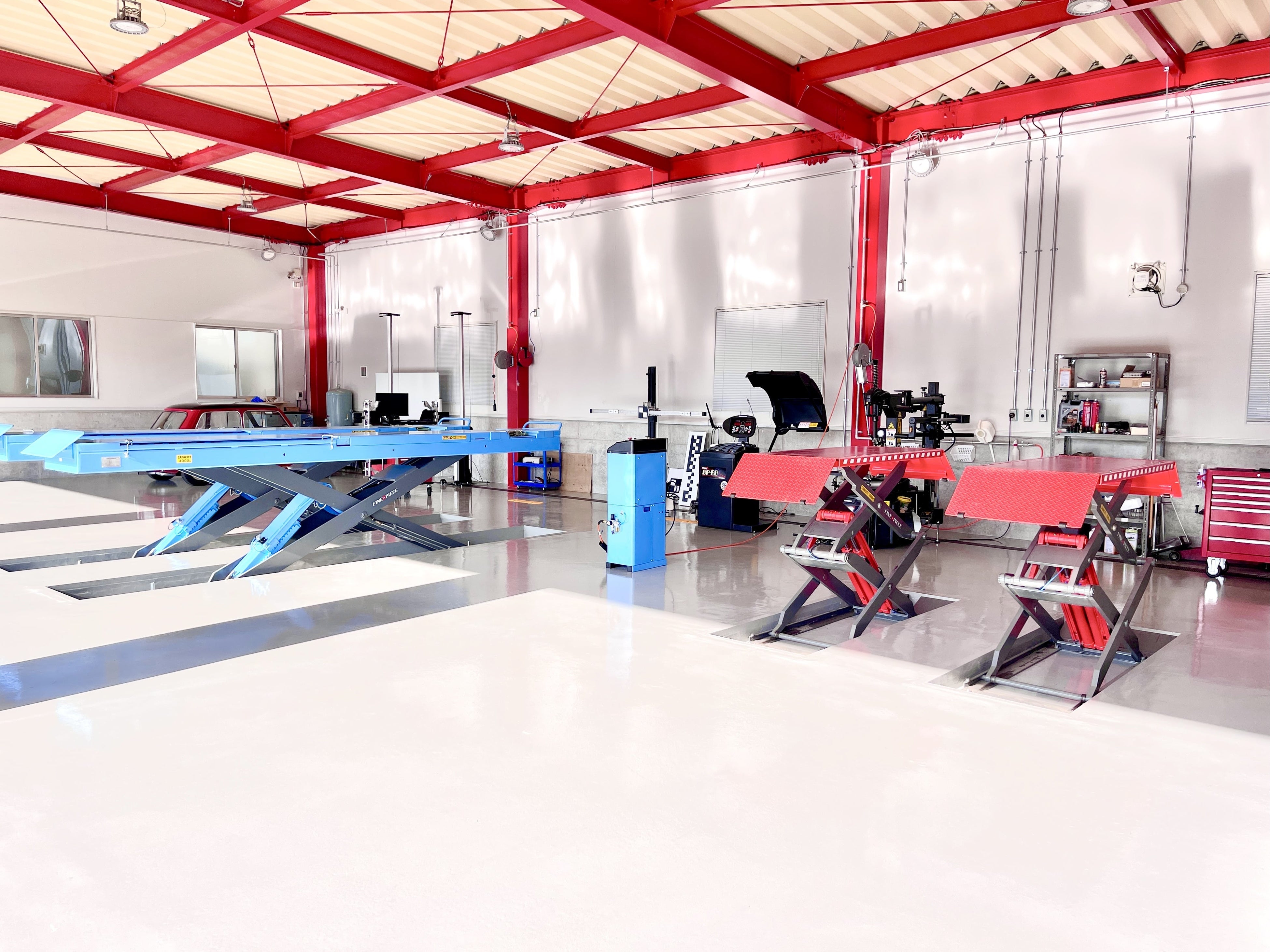 ファインピース 自動車整備用リフト 120mm薄型シザースリフト