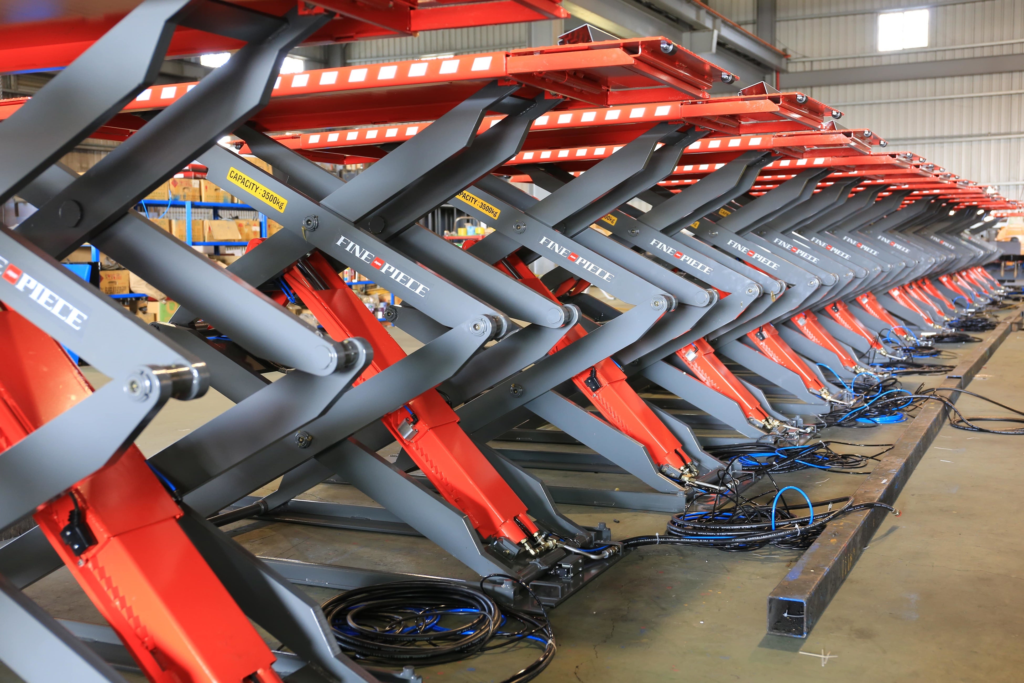 ファインピース 自動車整備用リフト 120mm薄型シザースリフト