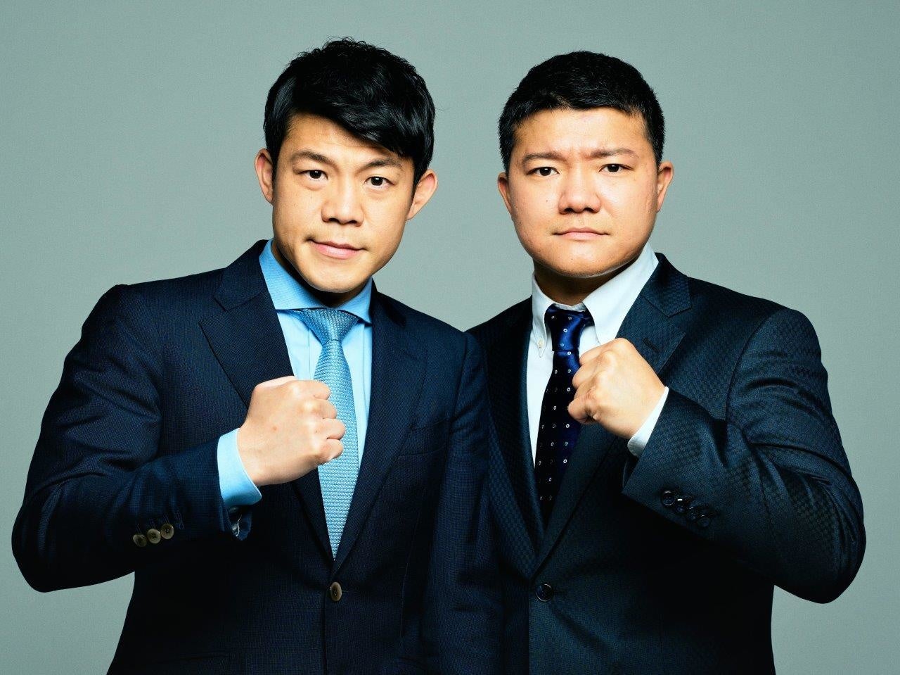 亀田興毅（左）亀田大毅（右）