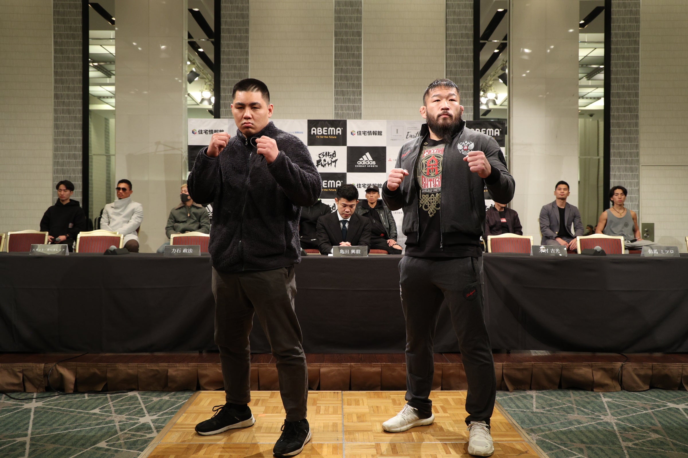 3150FIGHT vol.4』前日計量・会見】重岡銀次朗＆谷口将隆の